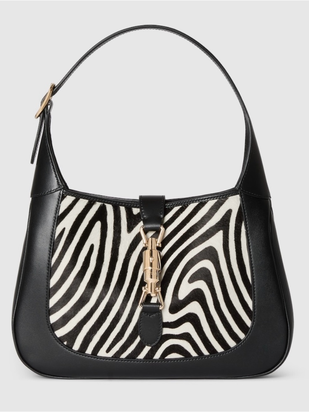 Gucci Jackie 1961 medium Zebra-Print Calf Hair And Leather Shoulder Bag